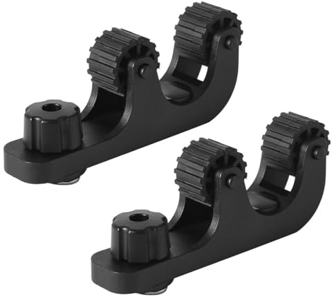 VOANZO Lot de 2 Supports de pagaie de Kayak, Support Universel pour Rame de Kayak, Support Pratique pour sécuriser la pagaie, Accessoires de Montage sur Rail de Support de Kayak