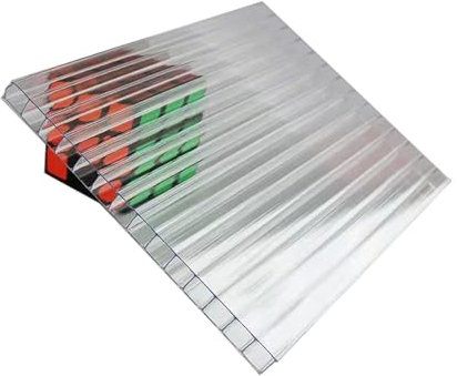 Pannello For Serra In Policarbonato A Doppia Parete Da 20 Pezzi, Foglio Trasparente Isolante For L'illuminazione Diurna, Foglio Di Copertura Facile Da Tagliare, Adatto For Giardinaggio All'aperto, Agr