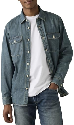 Levi'S Camiseta para Hombre Jackson Worker, Chopper Dark Wash, S