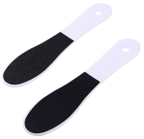 HonGien 2 Pieces Manicure File Callus Foot Rasp Files Plastic Foot File Hard Skin Remover Foot Care Plastic Foot Scraper to Exfoliate and Remove Dry Dead Skin Wet and Dry Cracked Feet