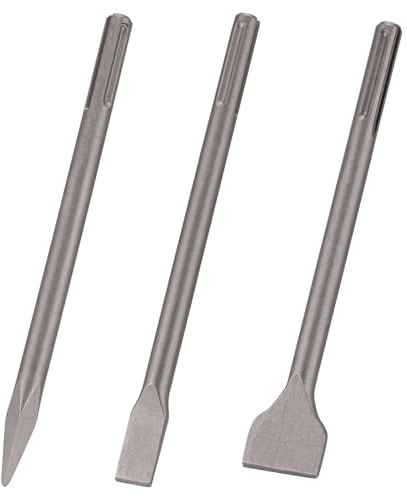 Berserker 3 pc. SDS-Max Shank Chisel Set with Point, Flat & Scaling Chisel