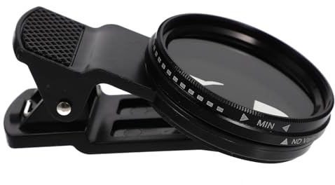 CHILDWEET 37mm Handy Objektivfilter Nd2-400 aus Aluminiumlegierung Kompakt und Tragbar mit Clip für Fotografie im Verkehrsfluss und Ozean