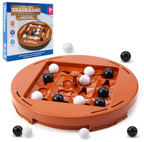 4 Gewinnt, Vier Gewinnt Spin Brettspiel, Track Logic Board, Logic Road Brettspiel, Double Spiel für die Ganze Familie