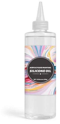 INNOVAYOU 300g Silikonöl Öl für Pouring, Silikonöl Pouring für Acrylfarben Fügen Sie Textur hinzu Farbe Helligkeitseffekt, geeignet für Acryl, Aquarell, Zellaktivatoren