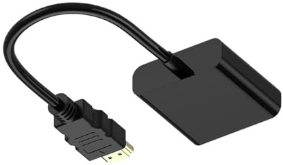 1080P HDMI-compatible To VGA Adapter Cable With 3.5mm Audio Jack USB Power Port Converter For PC Laptop PS4/3 Projector TV Box Display Conversion Line(With Audio USB Power)