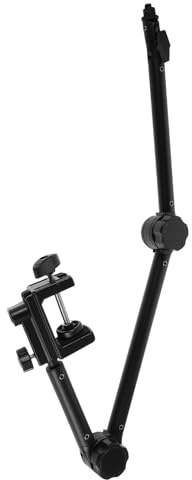 BESPORTBLE Adjustable Microphone Stand Holder Desktop Mic Boom Arm for Studio Podcasters Flexible Microphone Arm Stand Mic Clip for Recording Supplies