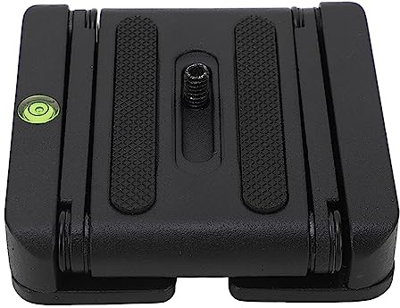 Generic Piastra di Montaggio Pieghevole con Testa a Sfera a Forma di Z. Robusta Piastra a Sgancio Rapido a Forma di Z per Carrello Scorrevole per Treppiede per Fotocamera Digitale