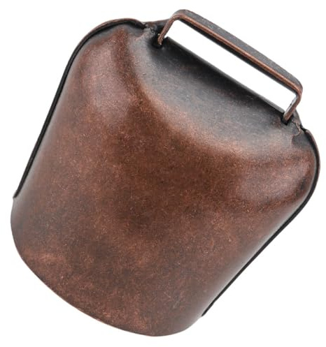 Ciieeo Campana Rustica in Ferro Mini per Mucche e Pecore, Campanaccio Rumoroso Design Ispessito, Campanelli Artigianali per Animali Grandi, Uso Esterno e Attacco Versatile