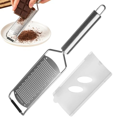 1PC Fine Blade Lemon Zester Cheese Grater Stainless Steel Handheld Kitchen Tool for Citrus Parmesan Ginger Garlic Chocolate Nutmeg Vegetables Cooking Baking Chef Gadget