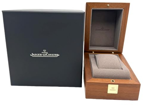 ROUREOX Scatola Presentazione Orologi Set Completo Cartone Esterno Scuro Bauletto Conservazione Legno per Jaeger-LeCoultre
