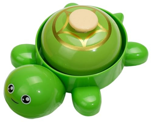 AJNZAU 1 Pieza Timbre Casa Tortuga, Campanilla De Mano De Aleación Para Recepción De Hotel, Adiestramiento De Mascotas, Regalo Para Amigos (Verde)