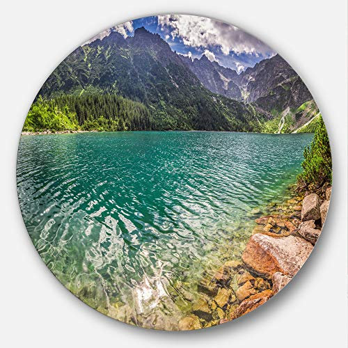 Design Art See in Tatra Gebirge Polen Meer Disc Metall Metal Artwork – 23 Stück, H x 23'' W x 1'' D 1P