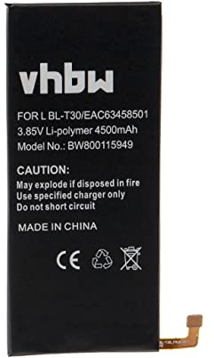 vhbw Akku kompatibel mit LG X Power 2 Dual SIM LTE-A | Handy Smartphone Telefon (4500 mAh, 3,85 V, Li-Polymer)