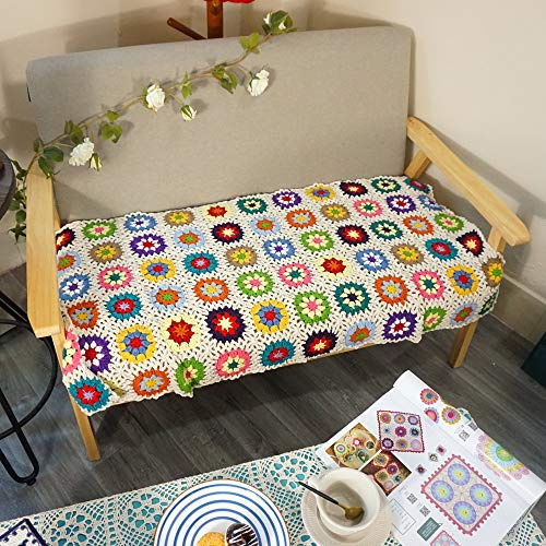 Handmade Soft Lap Blanket for Couch & Travel, Lightweight Cozy Small Blanket 47 x23, Plush Flannel Blanket for Office, Sofa, Kids & Gift