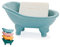 1 mini porte-savon décoratif en céramique colorée de 14,2 cm pour hamster (bleu)
