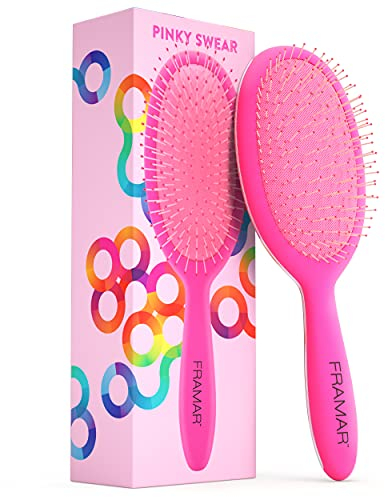FRAMAR Detangle Hair Brush Women – Wet Hair Brush Pink, Hairbrushes For Women, Hairbrush, Effective Detangling – Reduces Hair Breakage and Frizz - Pink