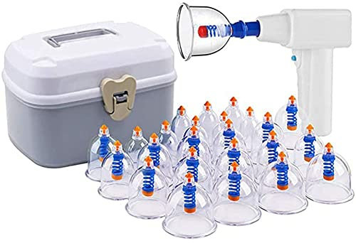 ZHANGZONG schröpfset schröpfgläser schröpfgläser Set Vakuum Cupping-Set Schröpftherapie-Set, Schröpftherapie für Rücken-/Nackenschmerzen, Gewichtsverlust Vakuumpumpe Magnetfeldtherapie Sc