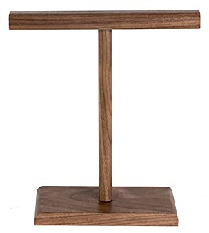 TOMYEUS Headphone Stand Dual Headphones Stand for Desk Solid Wood Gaming Headsets Holder Hanger Creative Display Headset Hanger Simple Bracket Storage Headset Holder (Color : B)