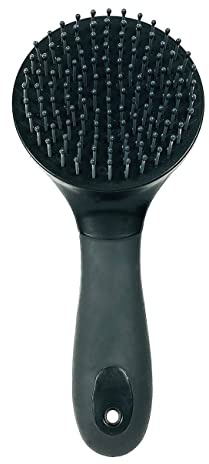 York Bürste Mähnen und Schweifbürste Nox Pferdebürste (grau-schwarz)