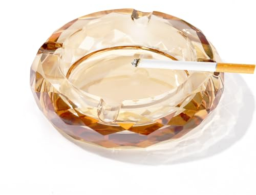 Cenicero De Mesa De Vidrio Para Cigarrillos - Decoración Para El Hogar Y La Oficina