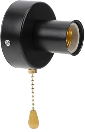 Angoily Interruttore Tirante Portalampada Con Catena Di Trazione, Presa Per Lampada Da Soffitto In Acciaio Inox