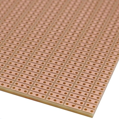 WITTKOWARE Elektronik Lochkettenplatine (3er-Kette), Kupferauflage 35µm, Rastermaß 2,54mm, Maße 100x200x1,5mm