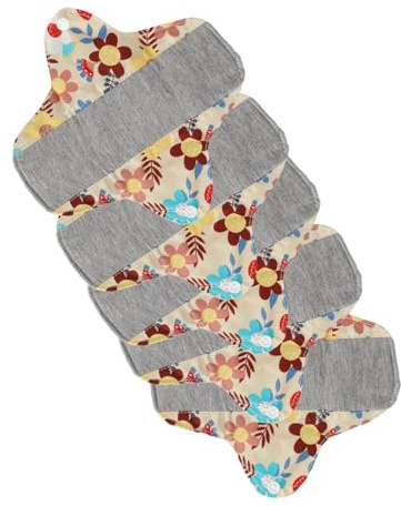 Assorbenti Mestruali in Tessuto Lavabile, Assorbenti Femminili Lavabili Traspiranti in Cotone Deodorante per la Vita Quotidiana delle Donne (MSH0024)