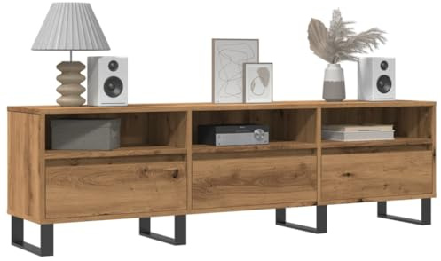 Xichuzi TV-Schrank Artisan-Eiche 150x30x44,5 cm Holzwerkstoff, TV Lowboard, Fernsehschrank, Fernsehtisch, Fernseher Schrank, TV Sideboard, TV Board, TV Cabinet, TV Bank, TV Kommode - 857194