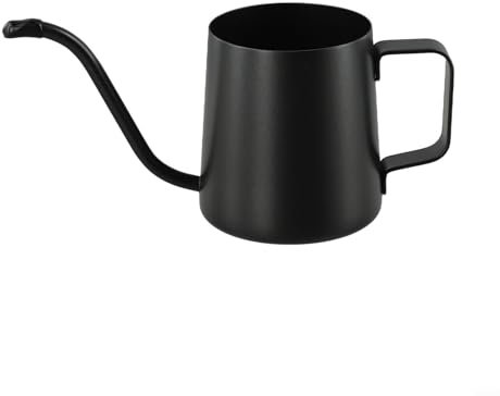 The Indoor Gardener's Tool Eleganter schwarzer Schwanenhalstopf aus stabilem, rostbeständigem Material (350 ml)
