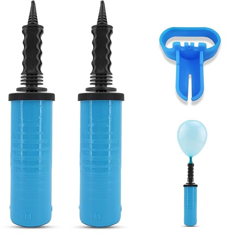 Balloon Pump Hand Manual | Dual Action Hand Held Inflator, Portable Air Pump & Air Blower for Balloons, Birthday,Christmas, new year Party Decoration Accessories