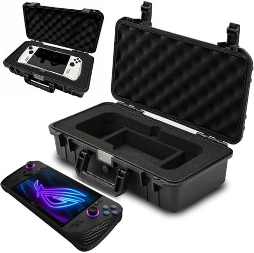 JYGamhanbil Custodia Borsa Impermeabile per ASUS ROG Ally X RC72LA 2024 | Grande Capacità Borsa Rigida Trasporto Copertura Portaoggetti per Console Gaming PC Portatile,Dock,Caricabatterie,Accessori