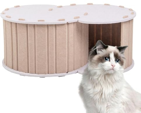 Njidher - Casa de de Donut para Gatos, Gran Donut para Gatos Juguete de Juego, de Juego extraíble para casa Descanso sueño Invierno apartamento