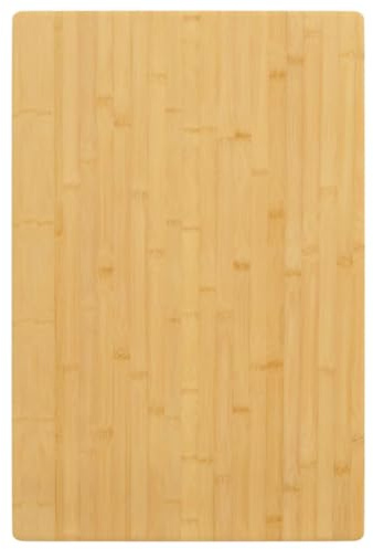 QJBSAVVA Tischplatte Bambus 60x100x4 cm lackiert Robust & Modern als Arbeitsplatte Küche Schreibtischplatte Outdoor Geeignet, für Wohnzimmer Café Balkon und Büro