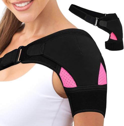 YOFDAL D'épaule Sangle Attelle Épaule à Bandage Réglable pour Tendinite Épaule Luxation Sport Blessure Récupération, L'épaule Gauche Et Droite