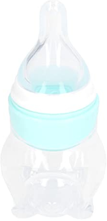 Hztyyier Type de Mamelon Multifonctionnel en Silicone pour bébé, Distributeur de Médicaments pour éviter L'étouffement du Nouveau-né, Matériau de Haute qualité, Fournitures pour bébé Bleues