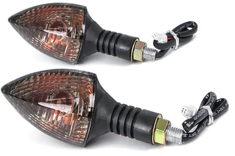Luces de señal de giro for KTM 690 990 for Duke for SMC for SMT LC4 for Supermoto 2008-2010 for Adventure for Super Indicadores de 210 mm Lámpara intermitente de motocicleta de 2 cables(Smoke)