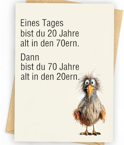 Zalingo Lustige 70. Geburtstagskarten für Frauen Männer, Geburtstag Karte für Ehemann Frau Vater Mutter, frohe Geburtstag Geschenke für Bruder Schwester Freunde Familie Ihn Sie Ältere