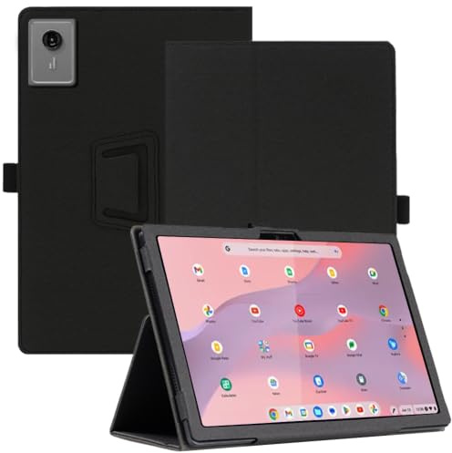 AKNICI Funda para Lenovo Chromebook Duet Gen 9 Tableta 10.9 Pulgadas, PU Protectora Carcasa Cover con Magnetite y Cinturón de Seguridad y Soporte Función