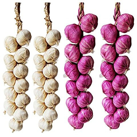Nopea Knoblauch Saiten Künstlich Knoblauch Artificial Onion String Künstlich Knoblauch Schnüre Künstliche Gemüse Drinnen Dekor Für Haus Küche Garten