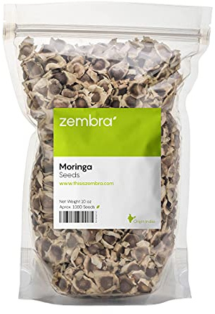 NES Natural Pack de 1000 Graines Séchées de Moringa Oleifera | Graines Alimentaires Comestibles, Antioxydantes et Anti-inflammatoires | Riches en Vitamines, Minéraux, Protéines, Potassium