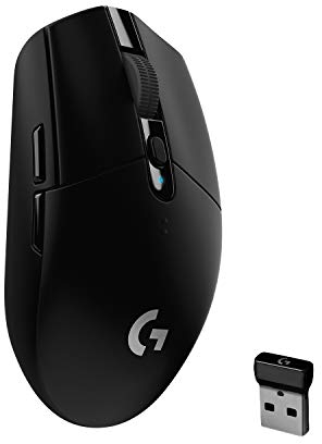 logitech G305 LIGHTSPEED Wireless Gaming Mouse, Black (Renewed)