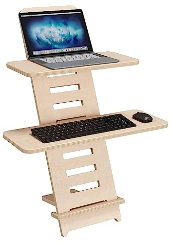 Standing Desk | Stehpult | Schreibtischaufsatz | Laptop Ständer Holz | Stehpult Aufsatz Schreibtisch | Laptopdesk | Stehpulte | Laptopständer | höhenverstellbarer Schreibtischaufsatz | Made in EU