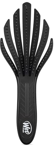 WetBrush Go Green Curl Detangler, Haarbürste mit ultraweichen Intelliflex-Borsten zum sanften und mühelosen Entwirren von Locken, Wet Brush ist sanft zum Haar, Für lockiges Haar, in Schwarz