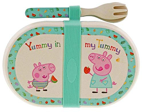 Generic Peppa Pig Bamboo Snack Box Set