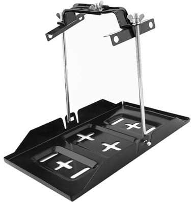 Set di Morsetti Universali Regolabili per Vano Batteria per Auto, Costruzioni in Ferro, Supporto Stabile per Vano Batteria] (Automobilistico, nautico)