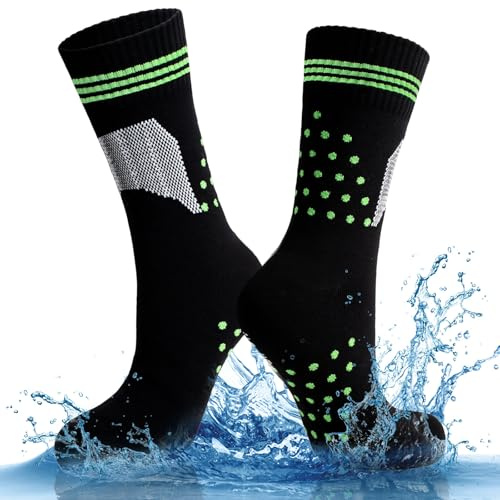 LEOSTEP Calcetines impermeables de 3 capas para hombres y mujeres, calcetines de alto rendimiento para deportes al aire libre, resistentes al viento y transpirables para ciclismo, esquí, ciclismo de