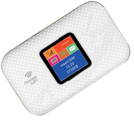 Dioche Routeur sans Fil Mobile 4G LTE sans Fil 300 Mbps – Routeur de Poche Portable pour 10 Utilisateurs avec Emplacement pour Carte SIM – Idéal pour l'europe, l'Afrique, 'Asie et Le Moyen