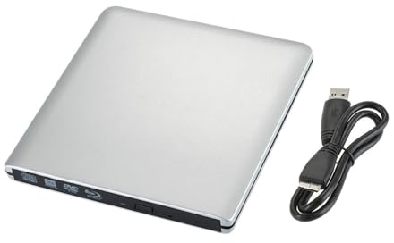 Ultratunn extern optisk enhet med 4K Blu-ray-bränning, USB 3.0, DVD-uppspelning, 3D Blu-ray R/W