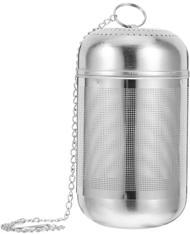HEMOTON Infusore per Spezie in Acciaio Inossidabile Design Appendibile, Filtro per Brodo e Tisane, Colino Cucina per Spezie e Tisane Facile da Pulire