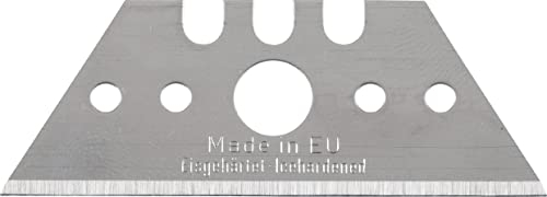 kwb Trapezklingen für Teppichmesser (6 Stück, Extrem Scharf, 52 x 19 x 0 5mm, in praktischer Spenderbox)